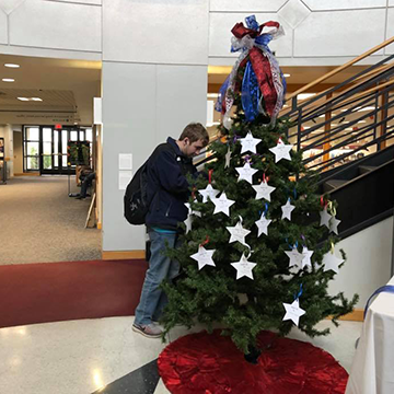 Student adds to Honor Tree